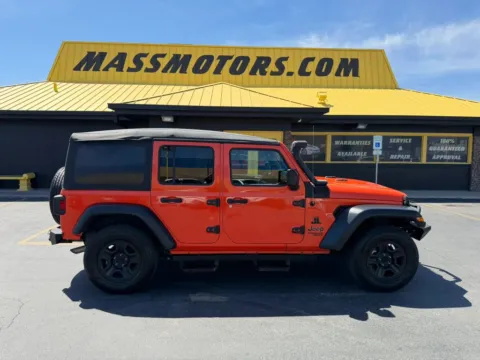Orange 2019 Jeep Wrangler Unlimited Sport SUV 4D for sale in Boise, ID