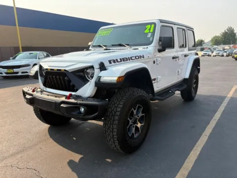 Another view of 2021 Jeep Wrangler Unlimited Rubicon Sport Utility 4D for sale in Boise, ID at MASS Motors Fairview Used Car Dealership