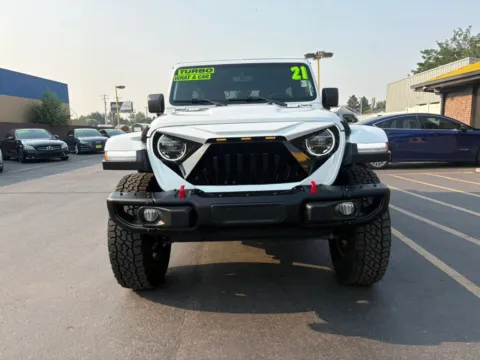 Photos of 2021 Jeep Wrangler Unlimited Rubicon Sport Utility 4D for sale in Boise, ID at MASS Motors Fairview Used Car Dealership