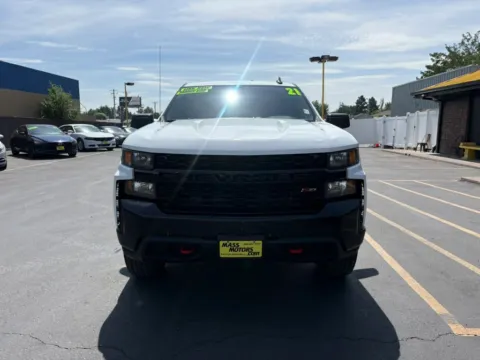 Photos of 2021 Chevrolet Silverado 1500 Crew Cab Custom Trail Boss Pickup 4D 5 3/4 ft for sale in Boise, ID at MASS Motors Fairview Used Car Dealership