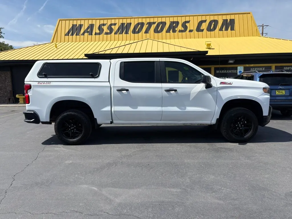 White 2021 Chevrolet Silverado 1500 Crew Cab Custom Trail Boss Pickup 4D 5 3/4 ft for sale in Boise, ID