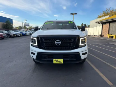 Photos of 2023 Nissan Titan Crew Cab SV Pickup 4D 5 1/2 ft for sale in Boise, ID at MASS Motors Fairview Used Car Dealership