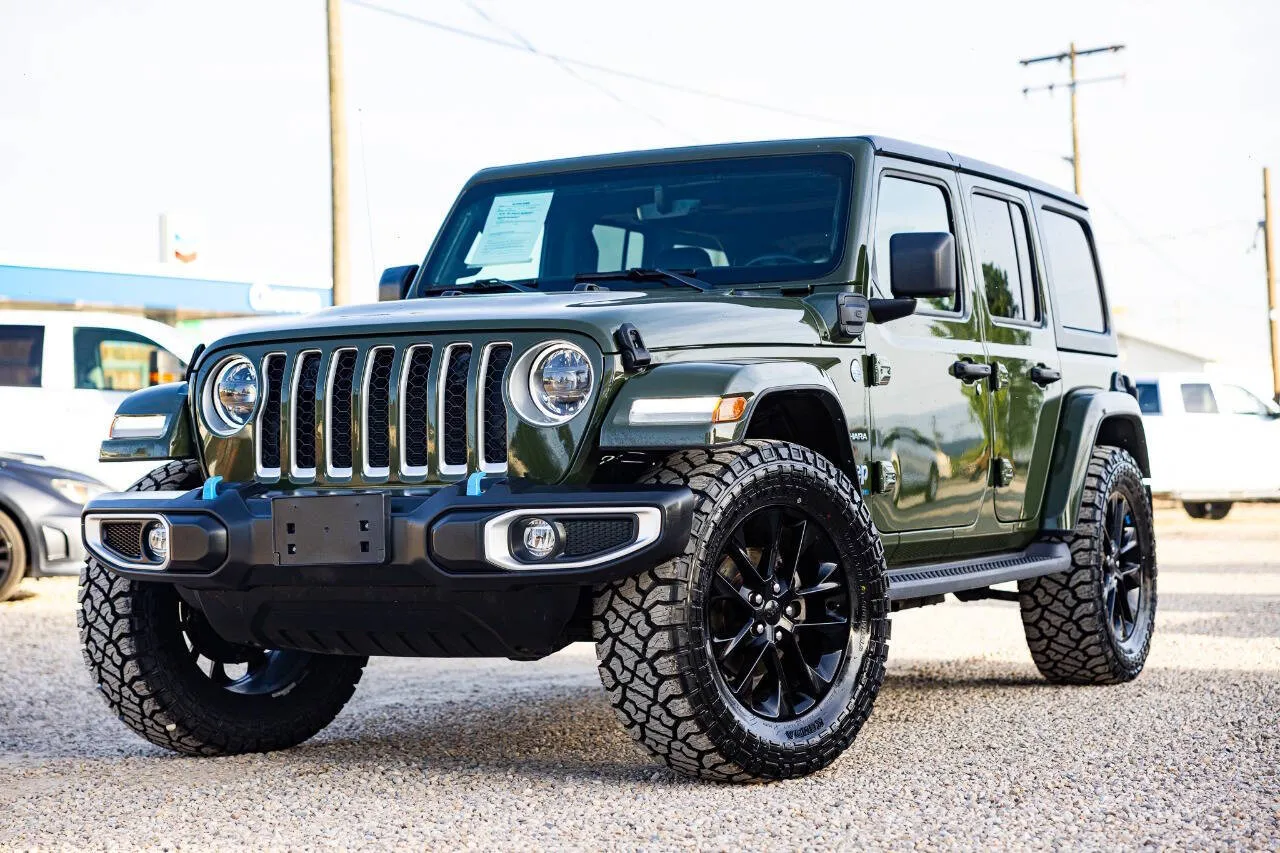 Green 2023 Jeep Wrangler Sahara 4xe for sale in Melba, ID