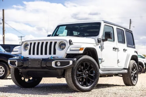 White 2023 Jeep Wrangler Sahara 4xe for sale in Melba, ID