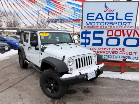 Another view of 2015 JEEP WRANGLER UNLIMI SPORT for sale in Lake Station, IN at Northwest Indiana Auto Outlet