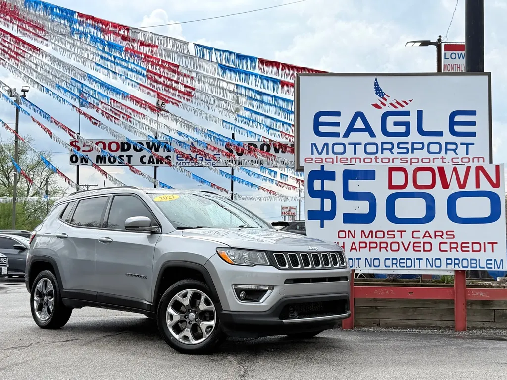Silver 2021 JEEP COMPASS LIMITED for sale in Lake Station, IN