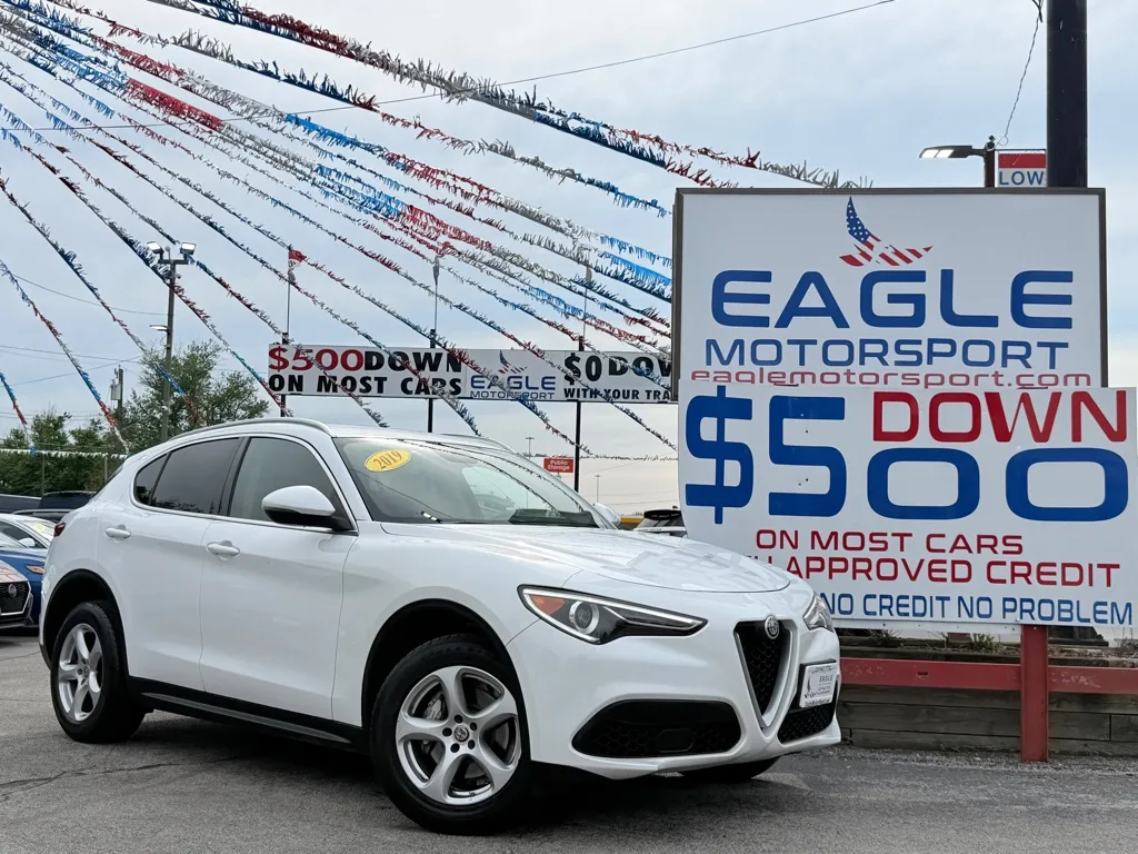 White 2019 ALFA ROMEO STELVIO BASE for sale in Lake Station, IN