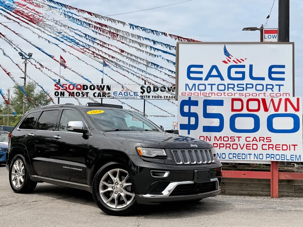 Black 2014 JEEP GRAND CHEROKEE SUMMIT for sale in Lake Station, IN