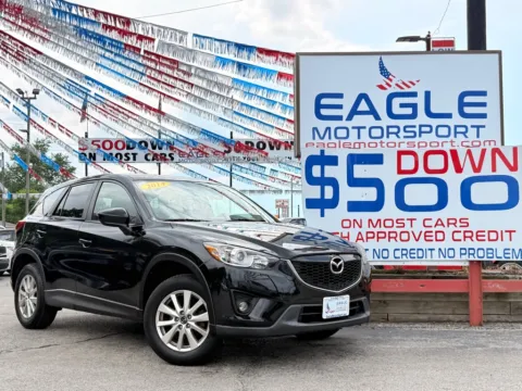 Black 2014 MAZDA CX-5 TOURING for sale in Lake Station, IN