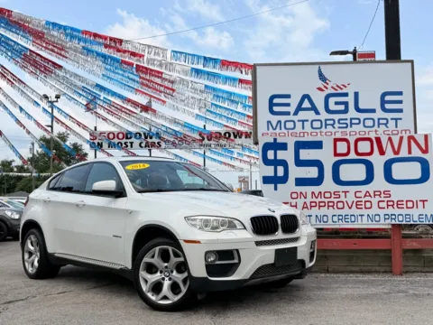 White 2014 BMW X6 XDRIVE35I for sale in Lake Station, IN