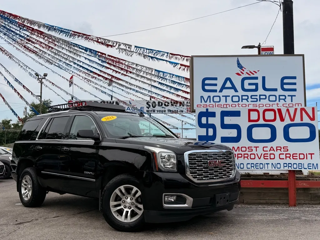 Black 2018 GMC YUKON DENALI for sale in Lake Station, IN