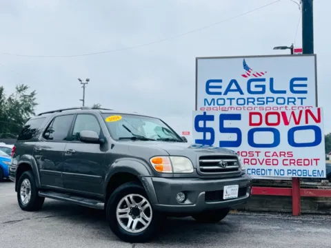 Gray 2004 TOYOTA SEQUOIA LIMITED for sale in Lake Station, IN