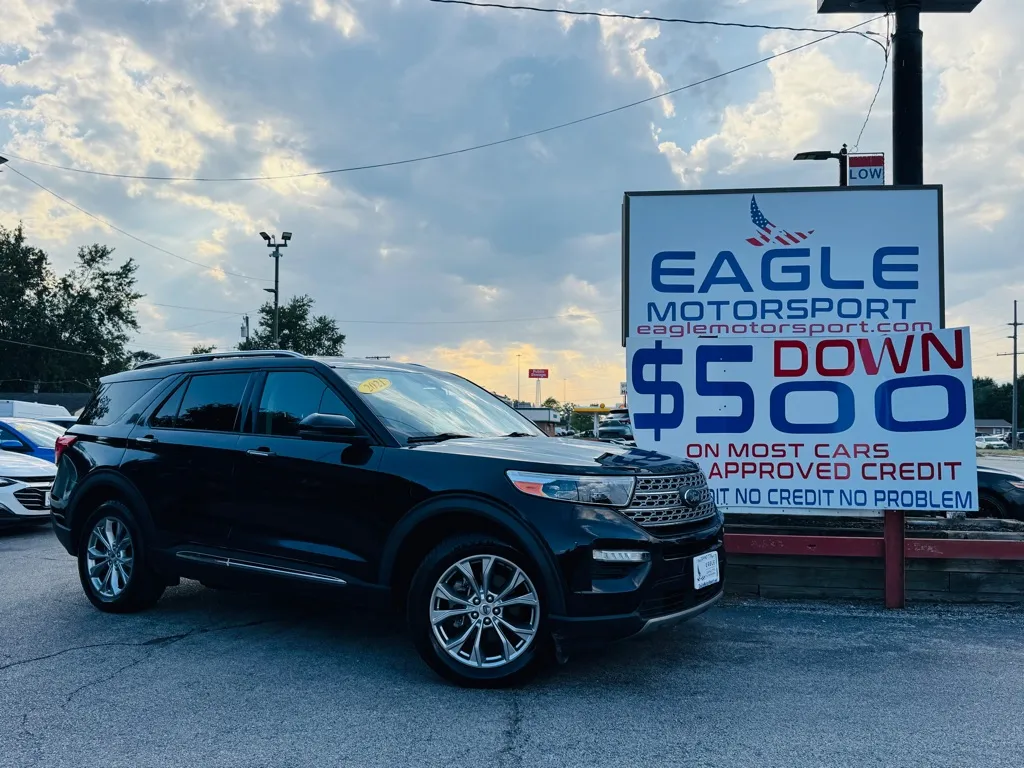 Black 2021 FORD EXPLORER LIMITED for sale in Lake Station, IN