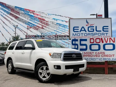 White 2012 TOYOTA SEQUOIA SR5 for sale in Lake Station, IN