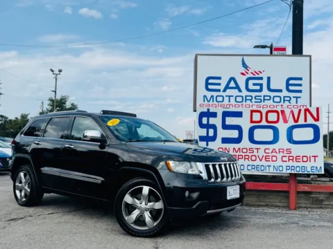 Black 2013 JEEP GRAND CHEROKEE LIMITED for sale in Lake Station, IN