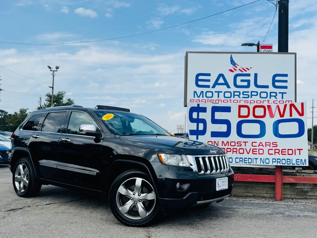 Black 2013 JEEP GRAND CHEROKEE LIMITED for sale in Lake Station, IN