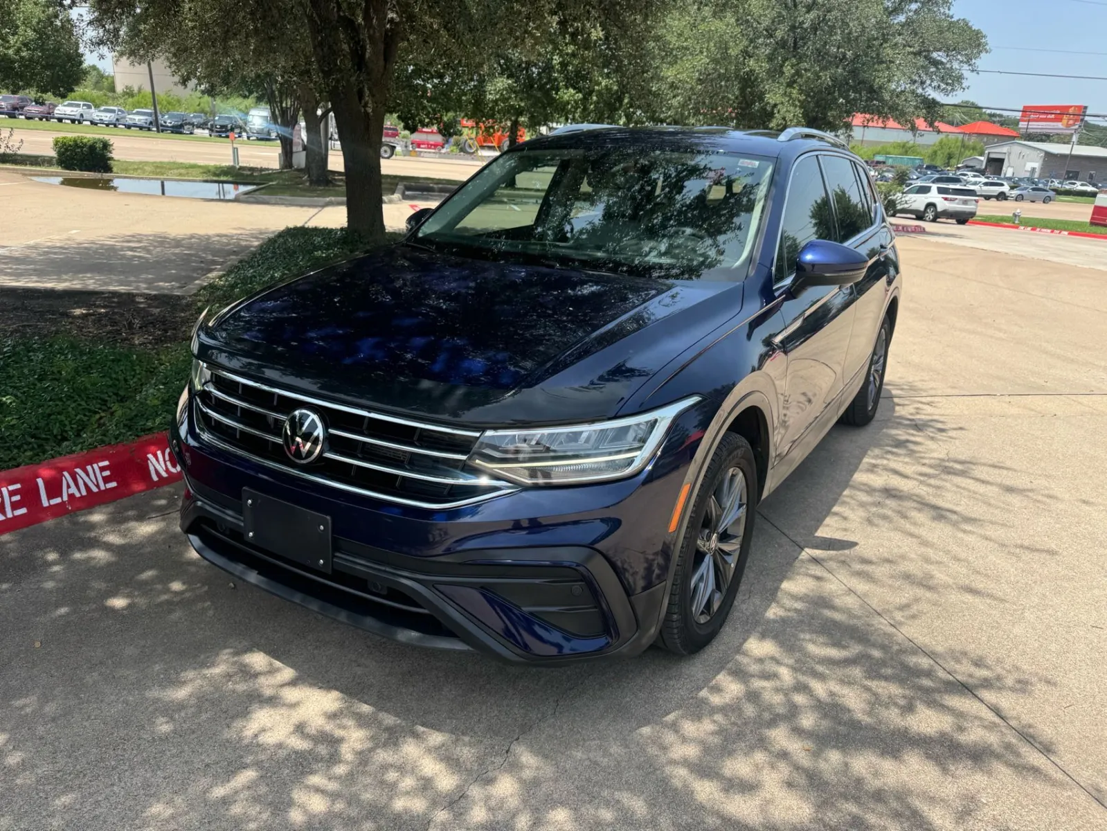 Blue 2022 VOLKSWAGEN TIGUAN SE for sale in Fort Worth, TX