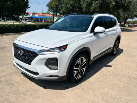 White 2019 HYUNDAI SANTA FE LIMITED 2.0T for sale in Fort Worth, TX