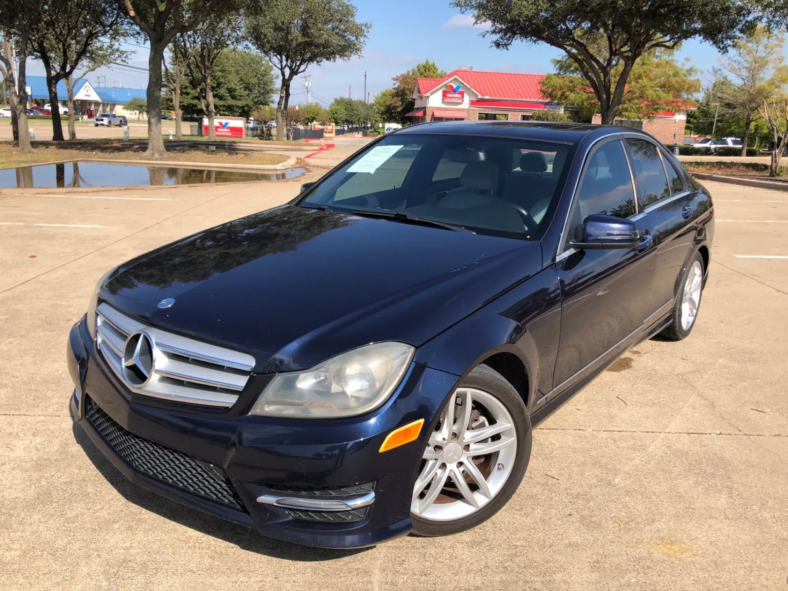 Blue 2013 MERCEDES-BENZ C-CLASS C 250 SPORT for sale in Fort Worth, TX