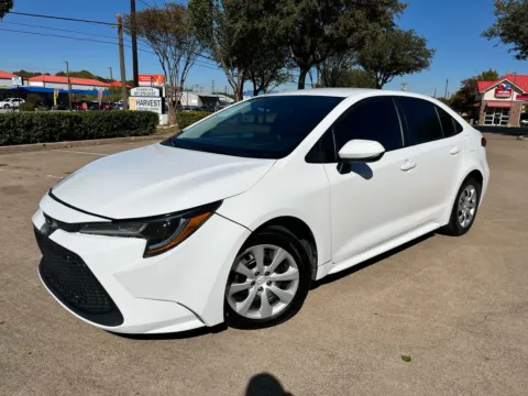White 2021 TOYOTA COROLLA LE for sale in Fort Worth, TX