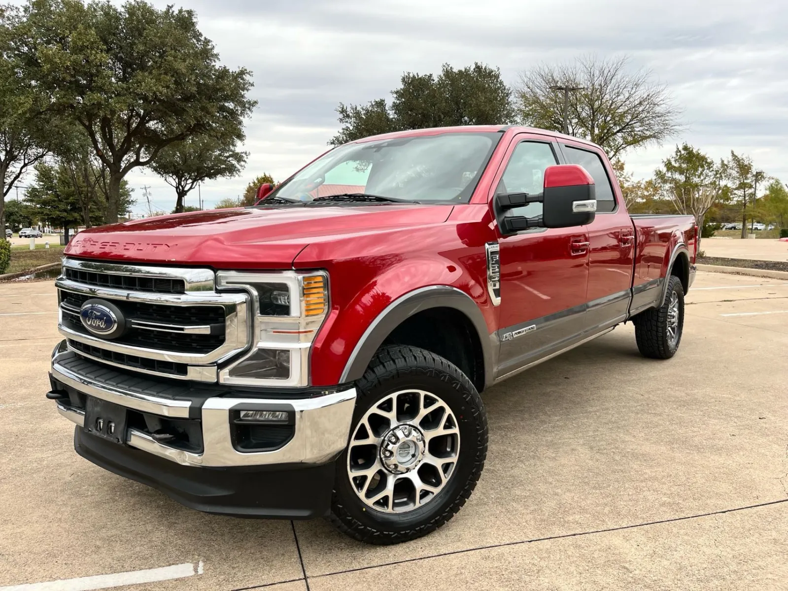 Red 2021 FORD F-350 SUPER DUT LARIAT for sale in Fort Worth, TX