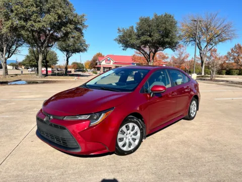 Red 2023 TOYOTA COROLLA LE for sale in Fort Worth, TX