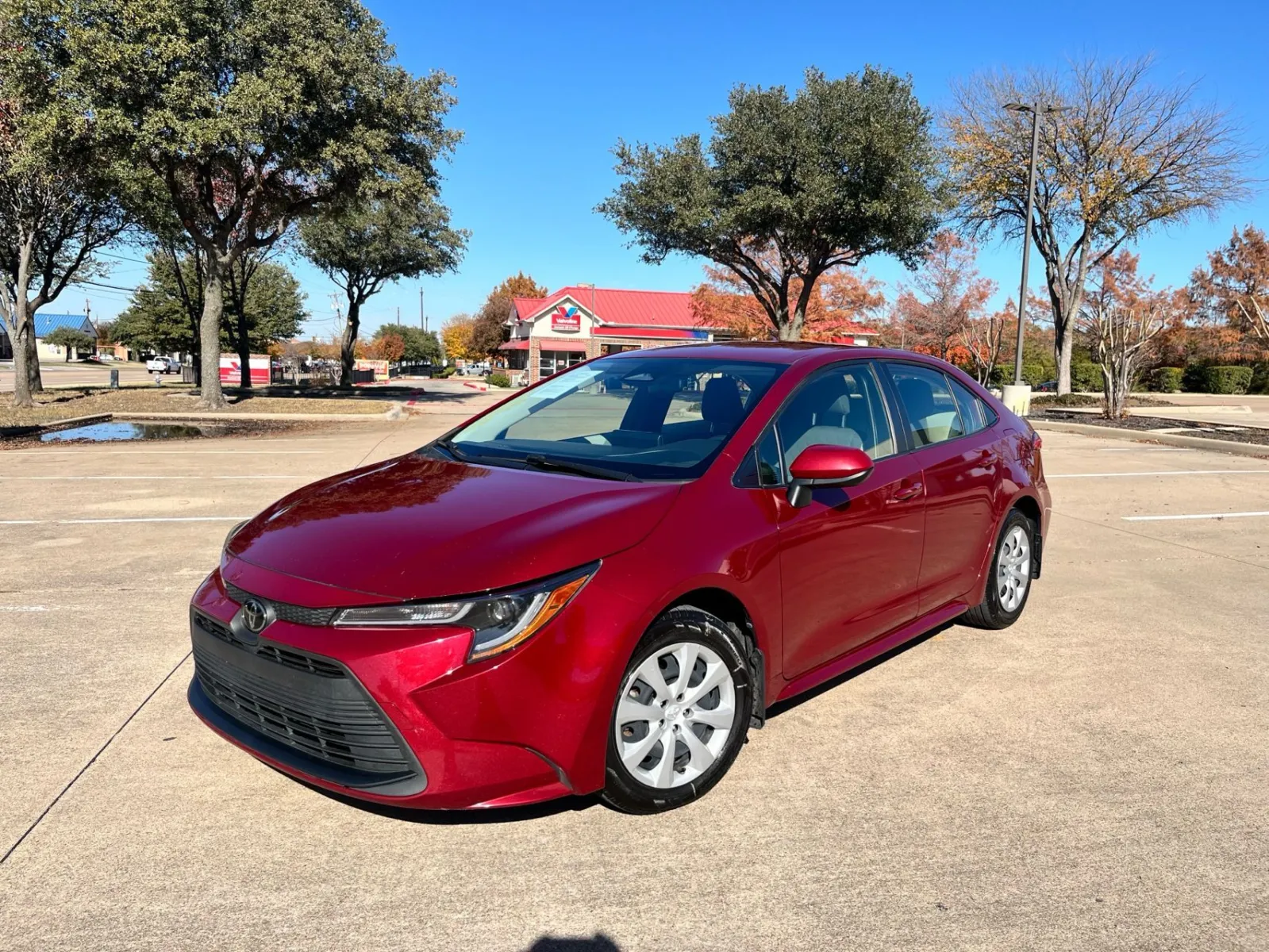 Red 2023 TOYOTA COROLLA LE for sale in Fort Worth, TX