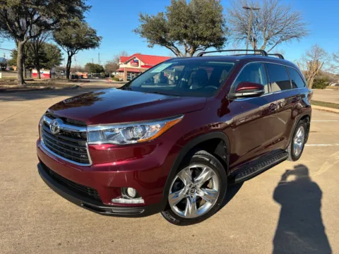 Red 2016 TOYOTA HIGHLANDER LIMITED for sale in Fort Worth, TX