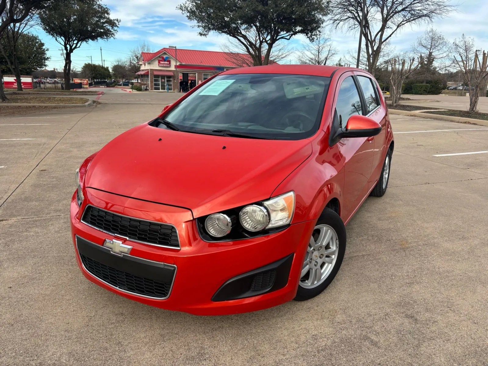 Red 2012 CHEVROLET SONIC LT for sale in Fort Worth, TX