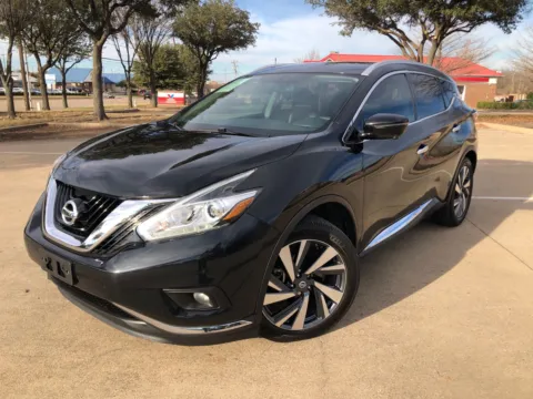 Black 2017 NISSAN MURANO PLATINUM for sale in Fort Worth, TX