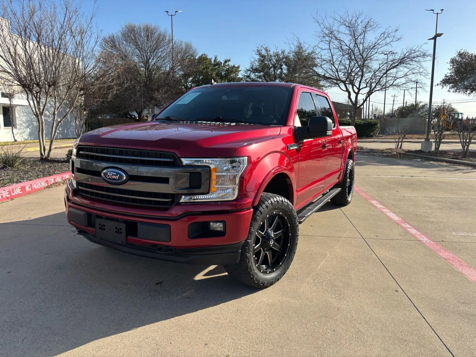 Red 2019 FORD F-150 XLT for sale in Fort Worth, TX
