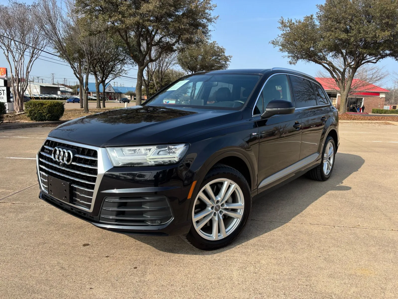 Black 2017 AUDI Q7 PROGRESSIV S-LINE for sale in Fort Worth, TX