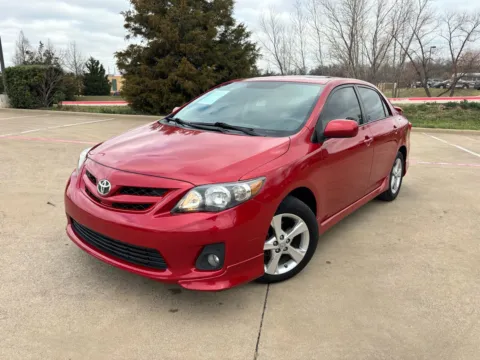 Red 2011 TOYOTA COROLLA S for sale in Fort Worth, TX