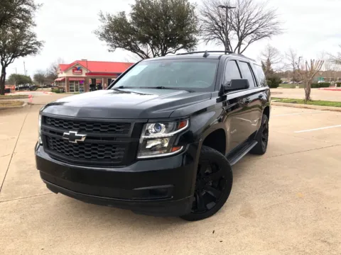Black 2017 CHEVROLET TAHOE LT for sale in Fort Worth, TX