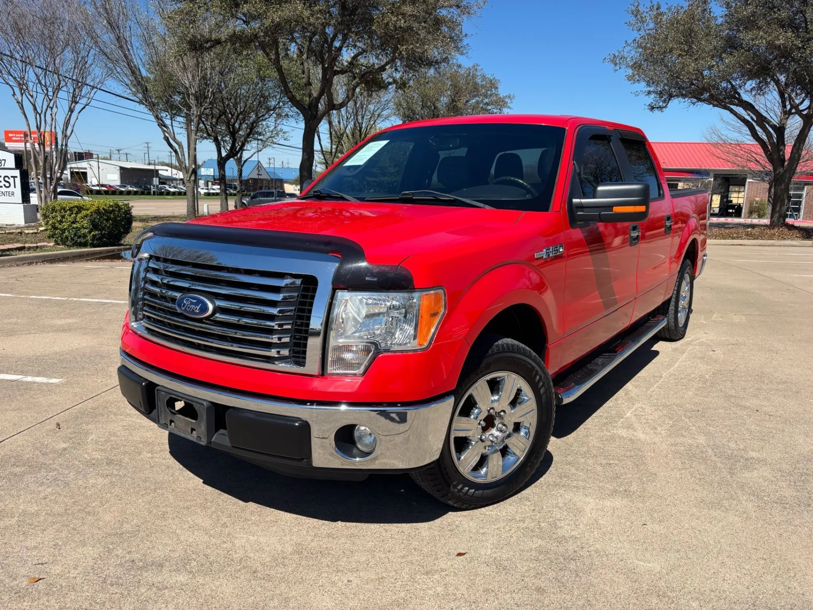 Red 2011 FORD F-150 XLT for sale in Fort Worth, TX
