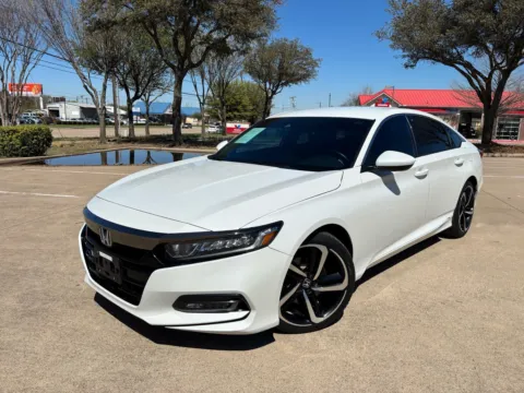 White 2018 HONDA ACCORD SPORT for sale in Fort Worth, TX