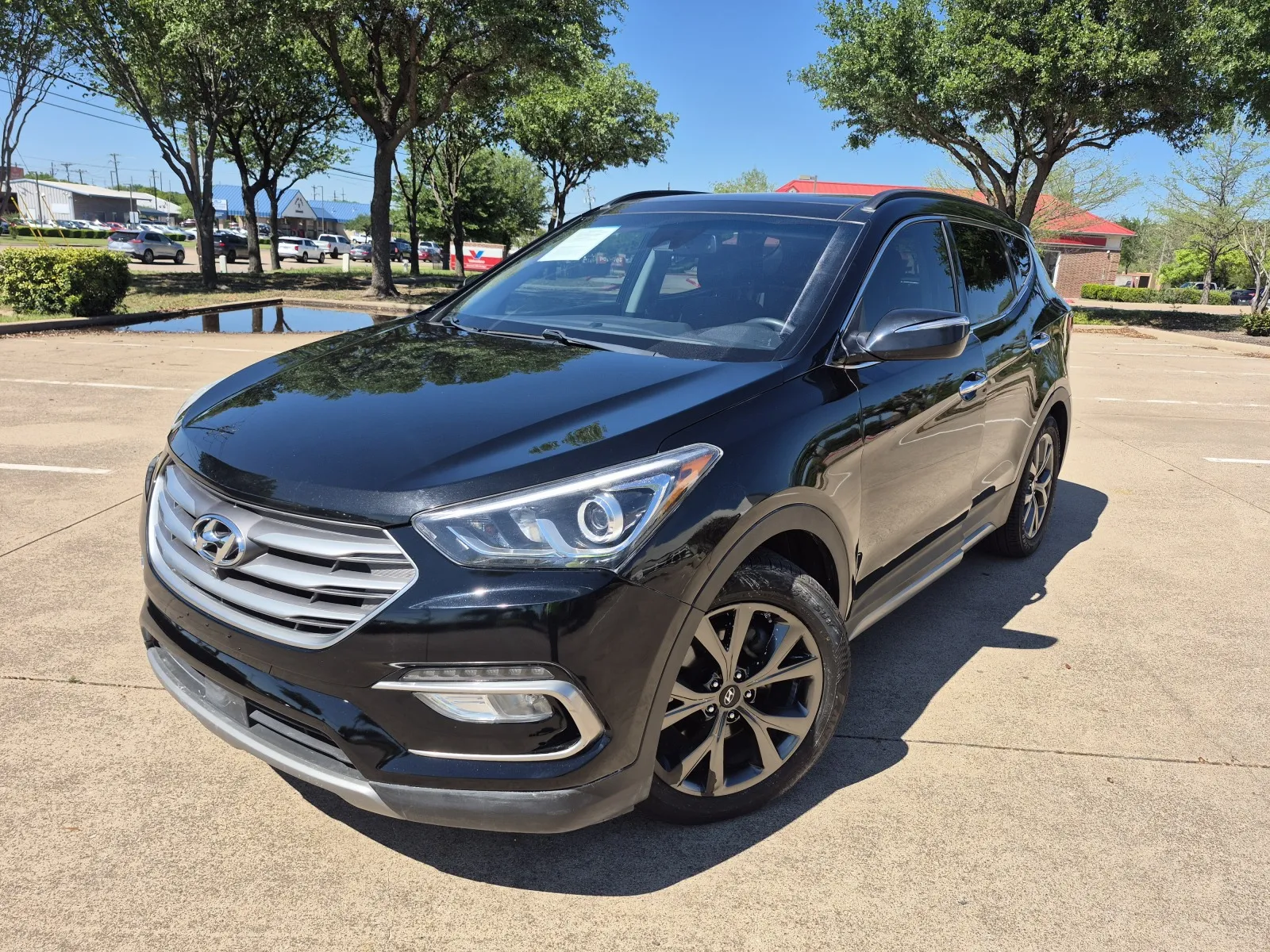 Black 2018 HYUNDAI SANTA FE SPORT 2.0T ULTIMATE for sale in Fort Worth, TX