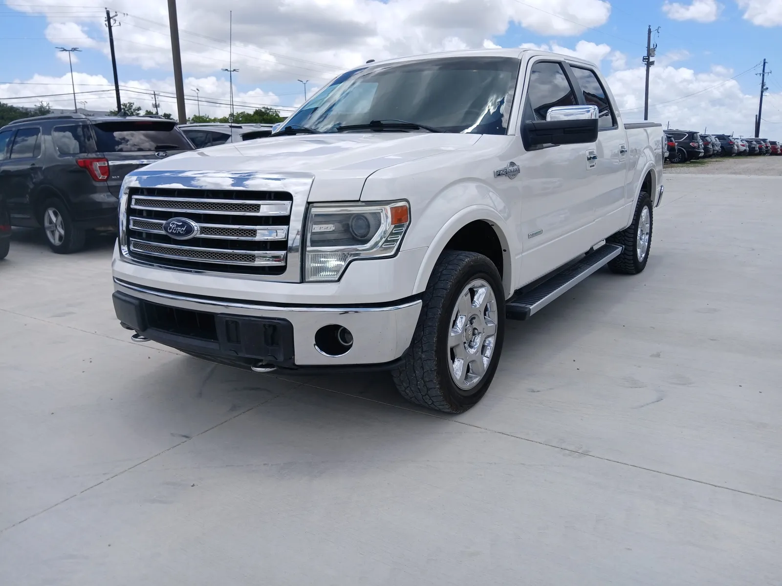 White 2014 FORD F-150 KING RANCH for sale in Fort Worth, TX
