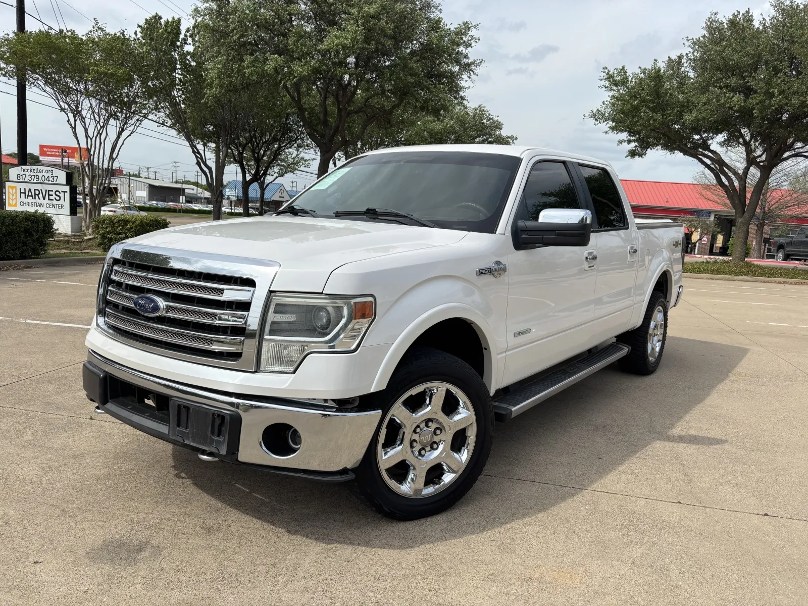 White 2014 FORD F-150 KING RANCH for sale in Fort Worth, TX