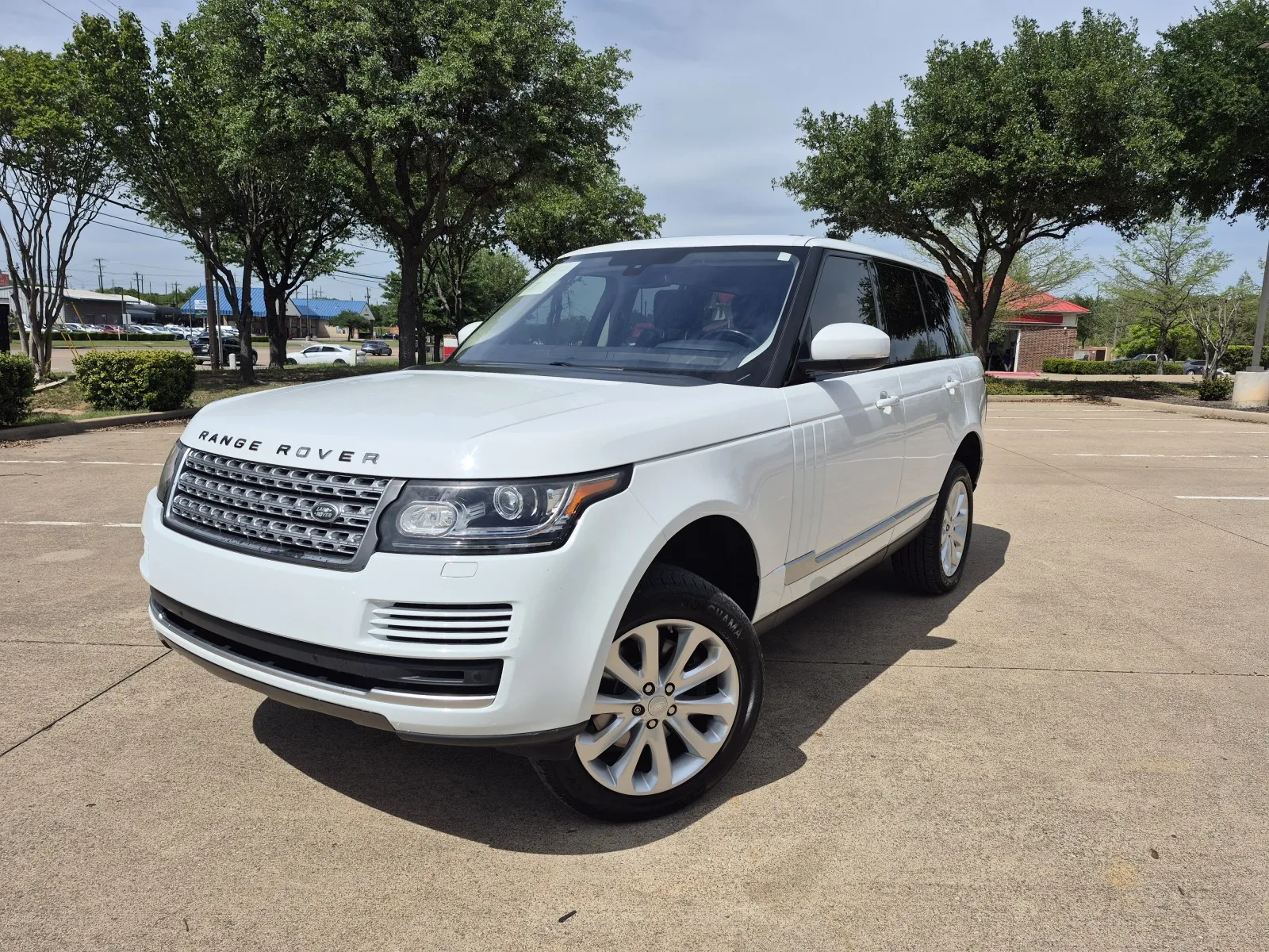 White 2016 LAND ROVER RANGE ROVER HSE TD6 for sale in Fort Worth, TX