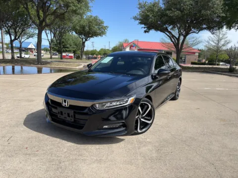 Black 2018 HONDA ACCORD SPORT for sale in Fort Worth, TX
