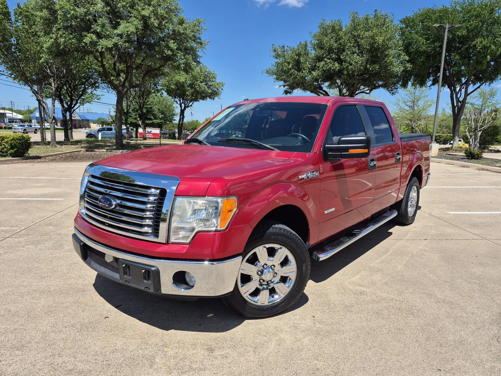 Red 2012 FORD F-150 XLT for sale in Fort Worth, TX