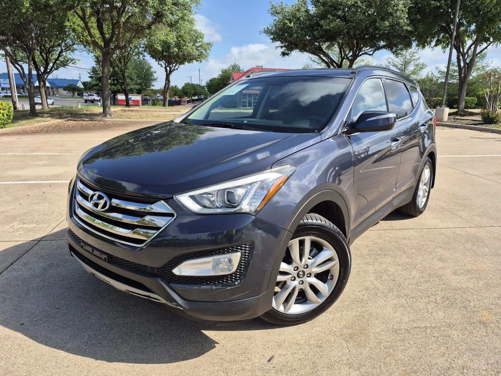 Blue 2013 HYUNDAI SANTA FE SPORT 2.0T for sale in Fort Worth, TX