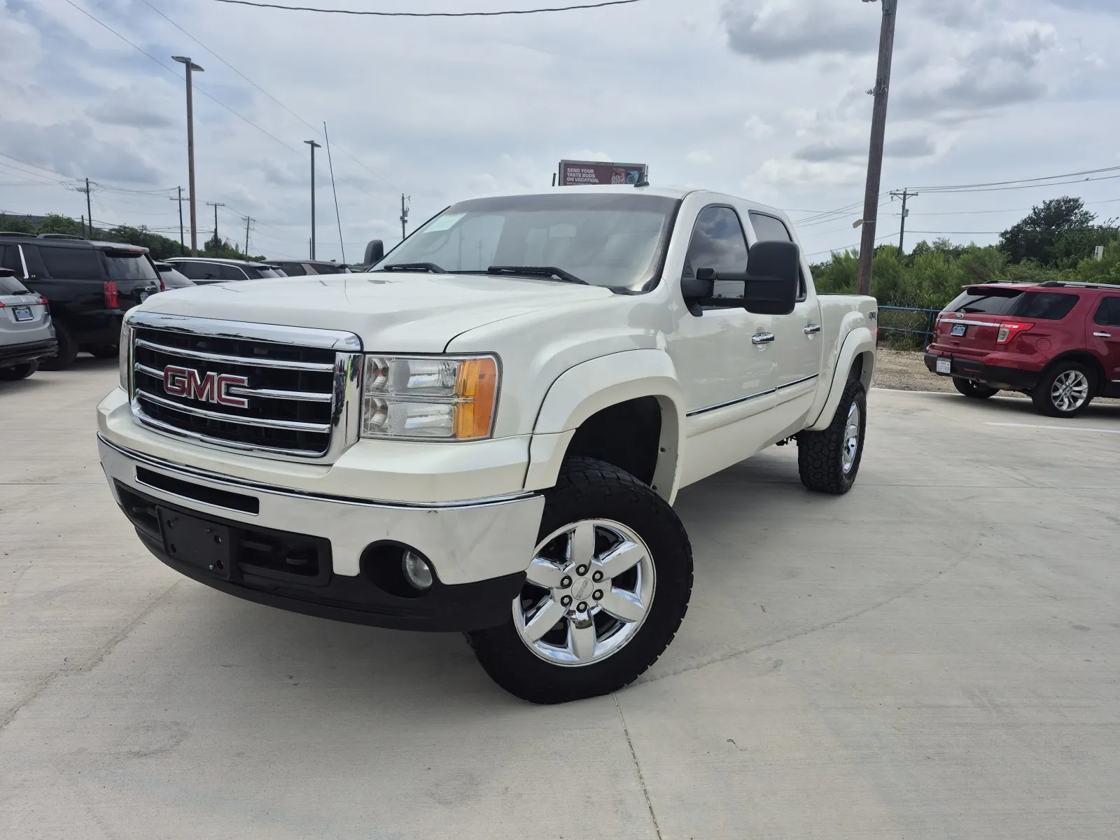 White 2013 GMC SIERRA 1500 SLE for sale in Fort Worth, TX