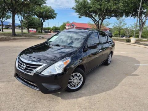 Black 2018 NISSAN VERSA SV for sale in Fort Worth, TX