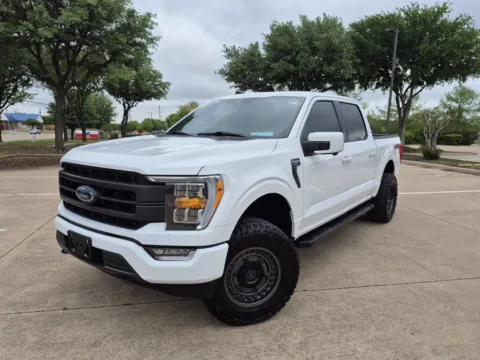 White 2022 FORD F-150 LARIAT for sale in Fort Worth, TX