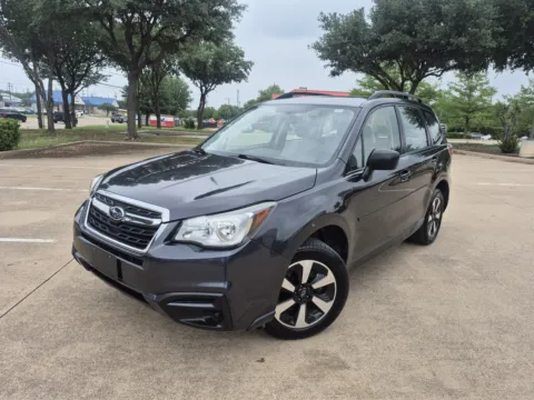Black 2018 SUBARU FORESTER 2.5I for sale in Fort Worth, TX