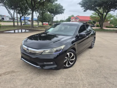 Black 2017 HONDA ACCORD EX-L for sale in Fort Worth, TX