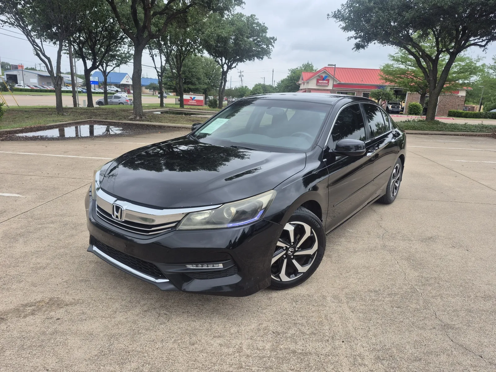 Black 2017 HONDA ACCORD EX-L for sale in Fort Worth, TX