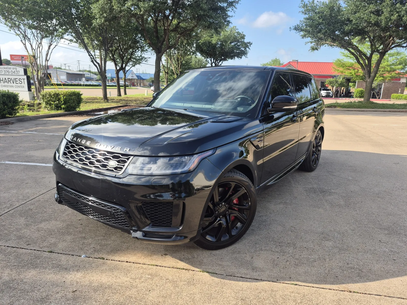 Black 2019 LAND ROVER RANGE ROVER SPO SUPERCHARGED DYNAMIC for sale in Fort Worth, TX